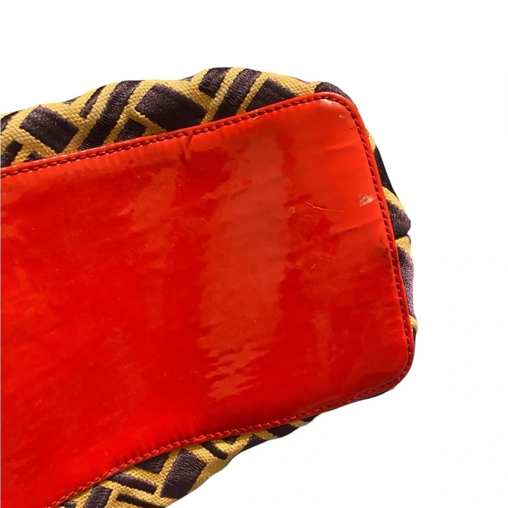 Cole Haan Red Colorful Jacquard Poolside Village Hobo Shoulder Bag
